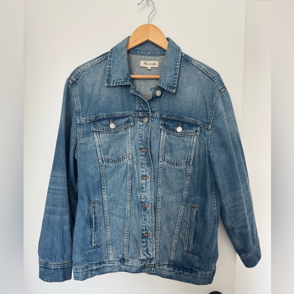 Madewell Blue Denim Jacket Size Large